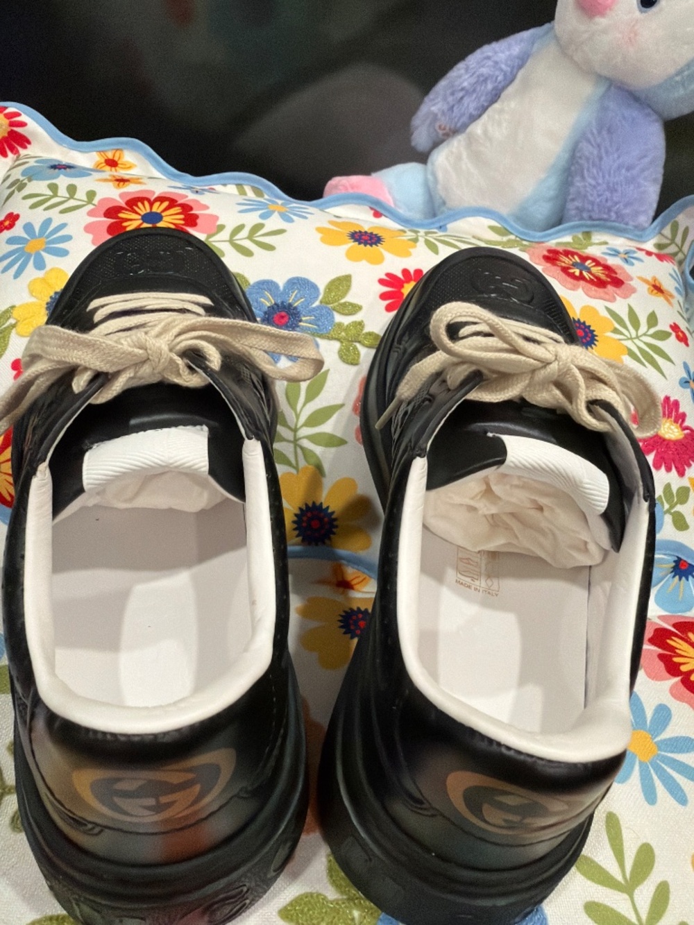 NWT Gucci GG Embossed Leather Sneakers Size 6.5 (Fits US 7/7.5) - Picture 7 of 9